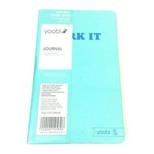 ✅️Yoobi Journal WORK IT Diary Notebook 80 Lined Sheets 5.2in x 8.5in